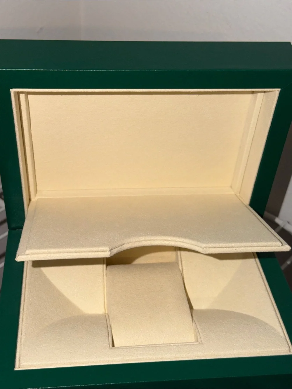 New Rolex Inner and Outer Custom Box Green/Cream Medium